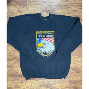Vintage Operation Desert Storm Military Crewneck Sweatshirt Fruit of the Loom XL